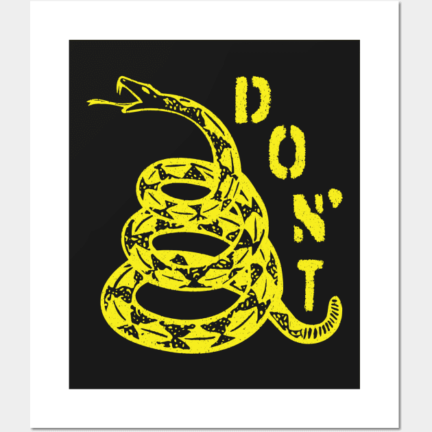 Gadsden Snake DON'T Wall Art by pelagio